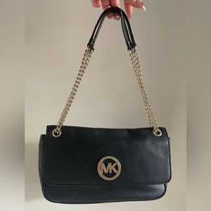 Michael Kors double gold chain bag (leather)